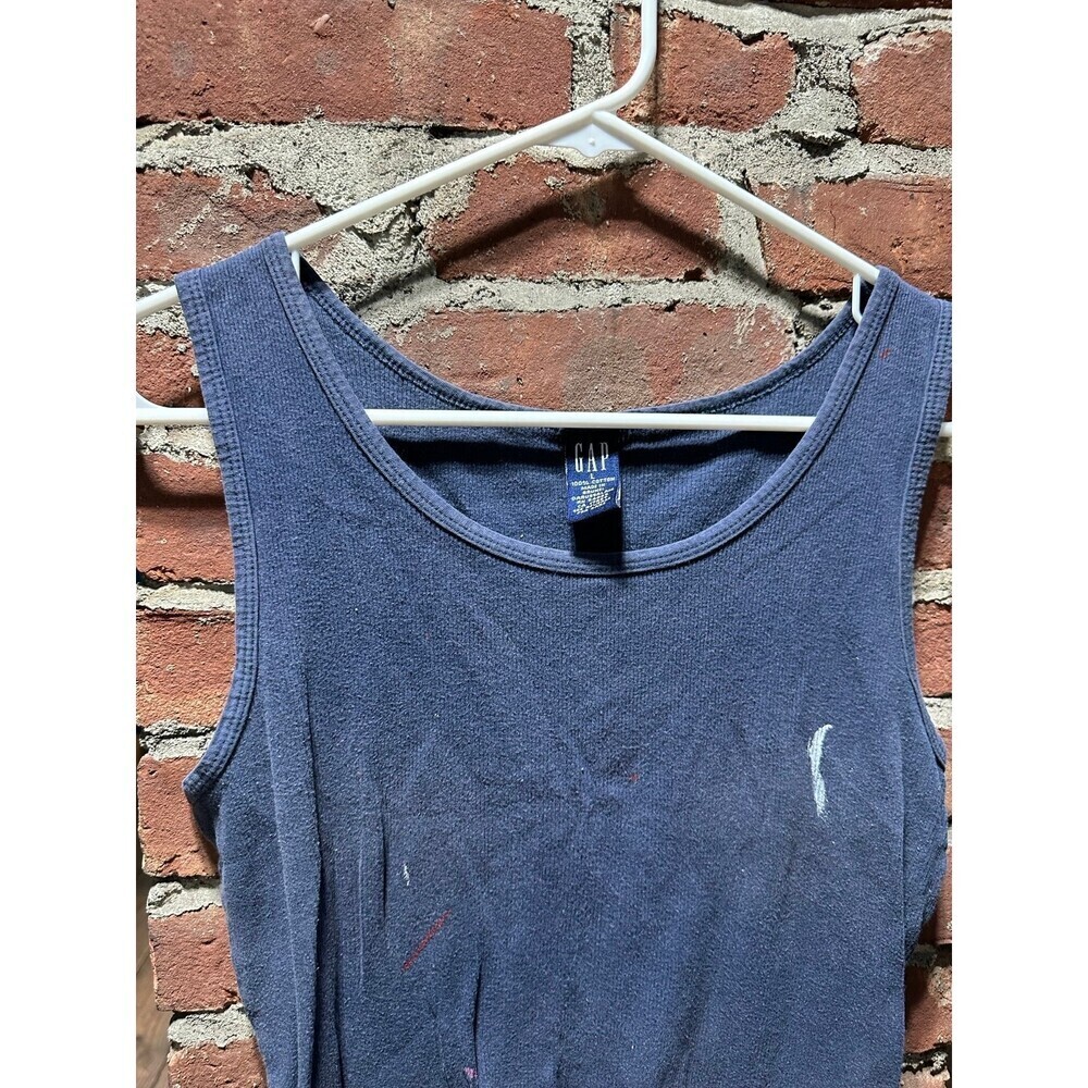 GAP size Large Blue crop top Tank Top - Picture 6 of 8